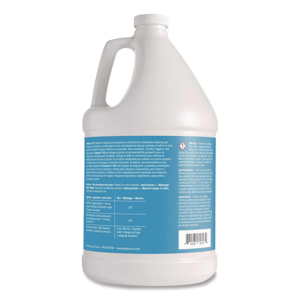 Conqueror 103 Odor Counteractant Concentrate, Tutti-Frutti, 1 gal Bottle, 4/Carton