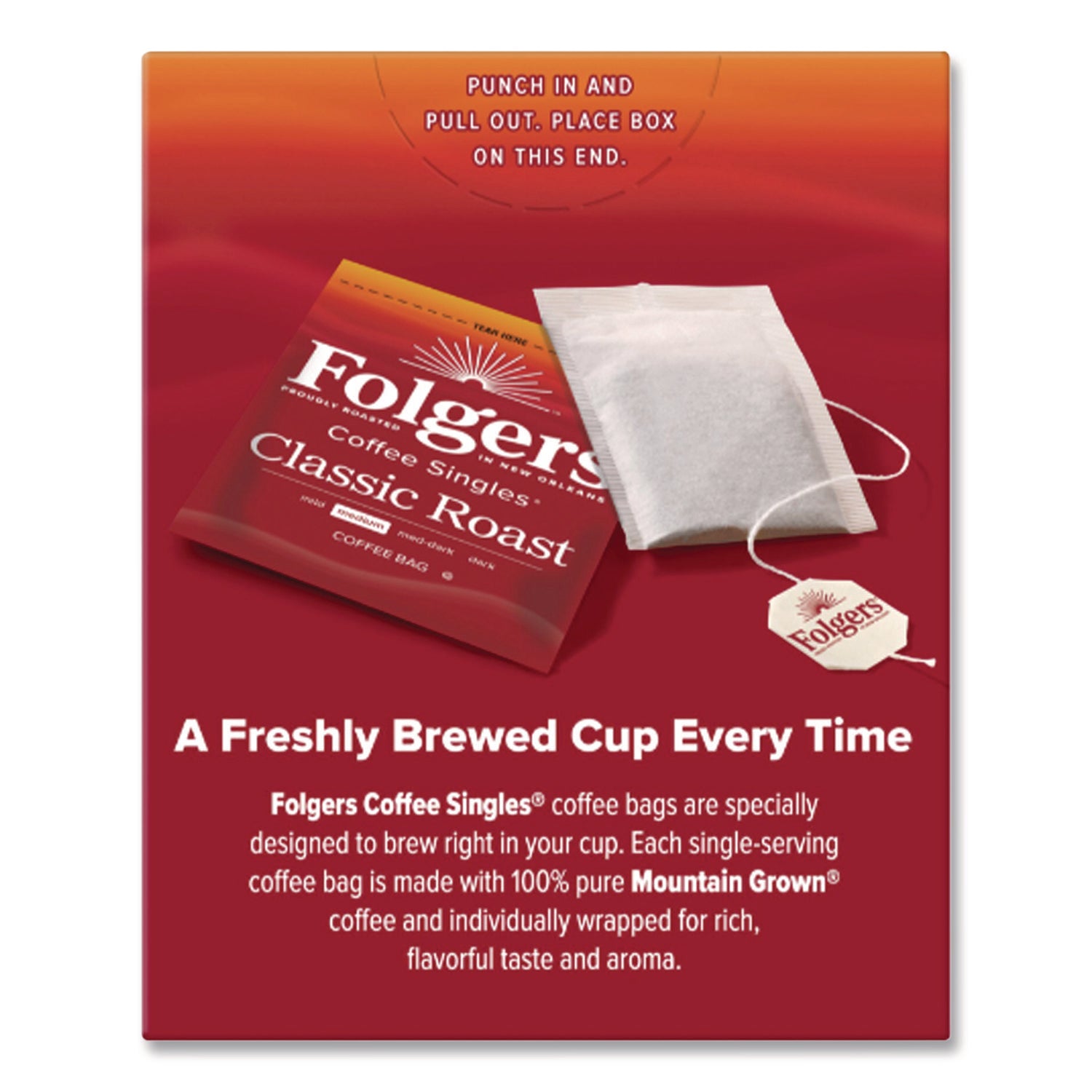 Coffee Filter Packs, Classic Roast, 0.16 oz, 19/Pack