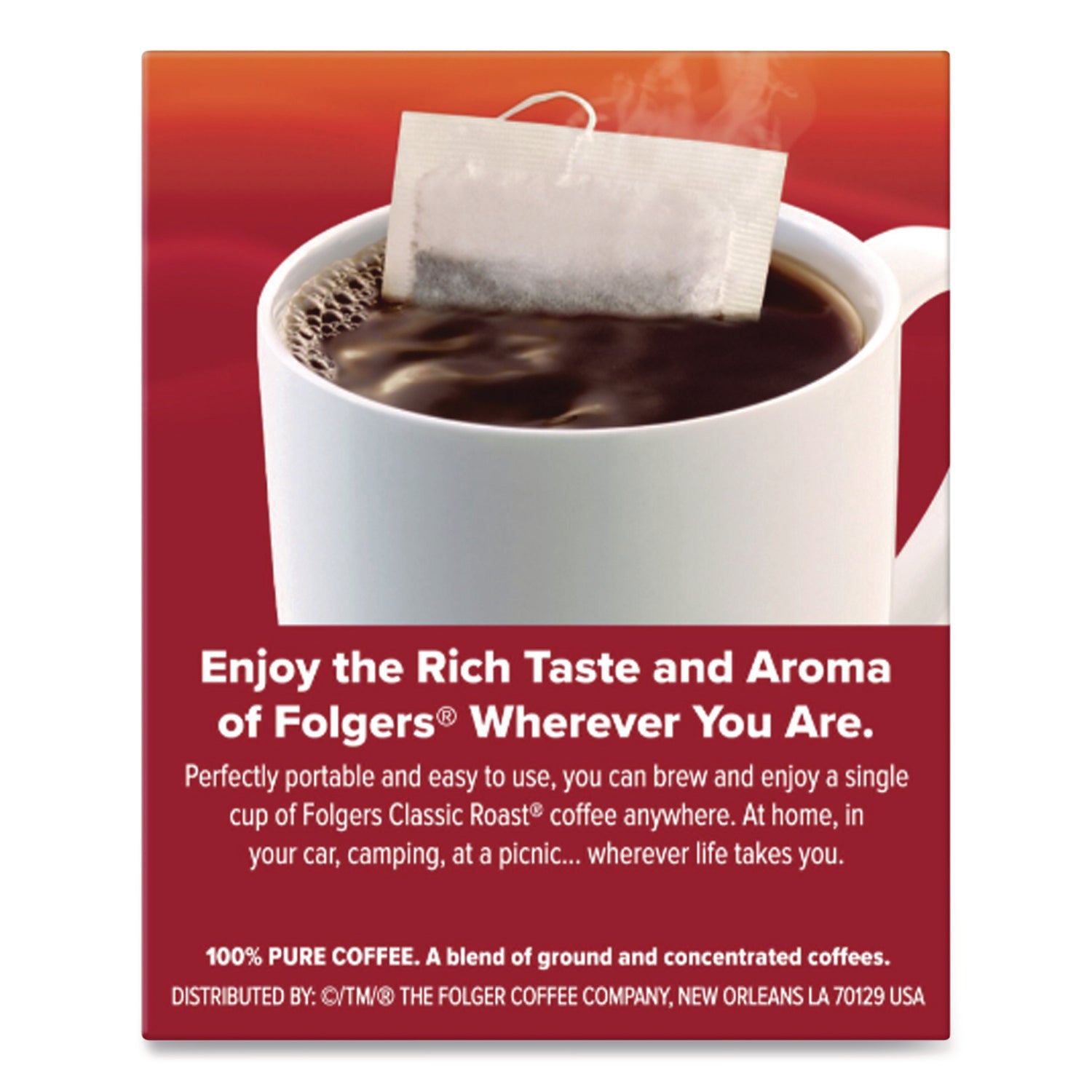Coffee Filter Packs, Classic Roast, 0.16 oz, 19/Pack