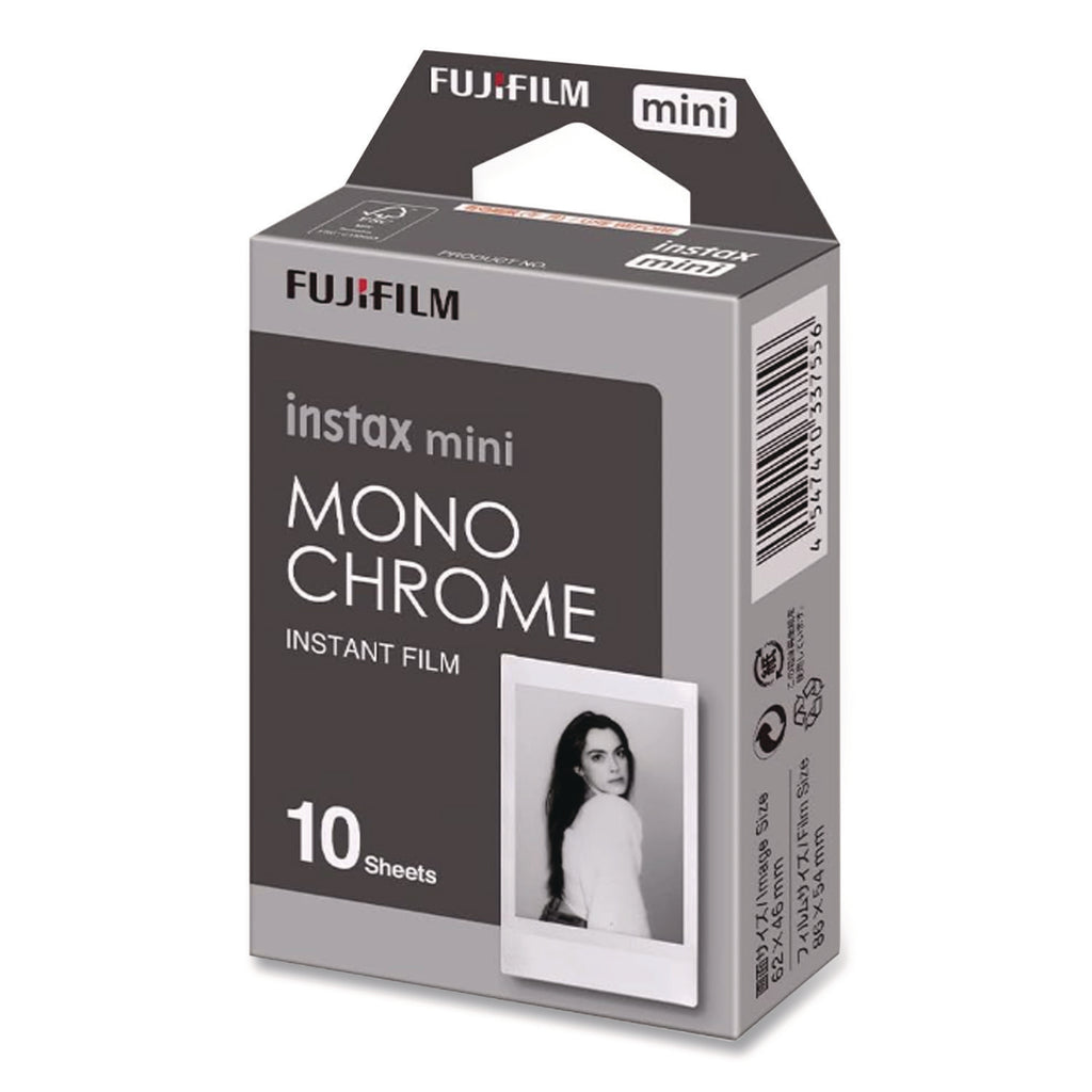 Monochrome Instax Film, Black and White, 10 Sheets