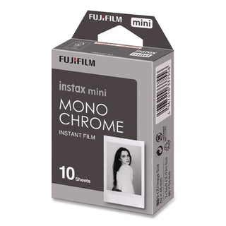 Monochrome Instax Film, Black and White, 10 Sheets
