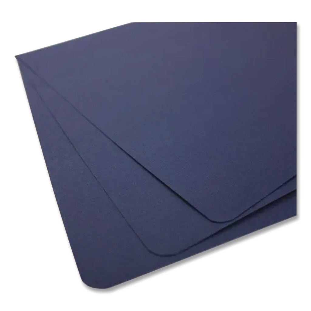 GBC Designer Letter Presentation Cover - 8 3/4" x 11 1/4" - Poly - Navy - 25 / Pack