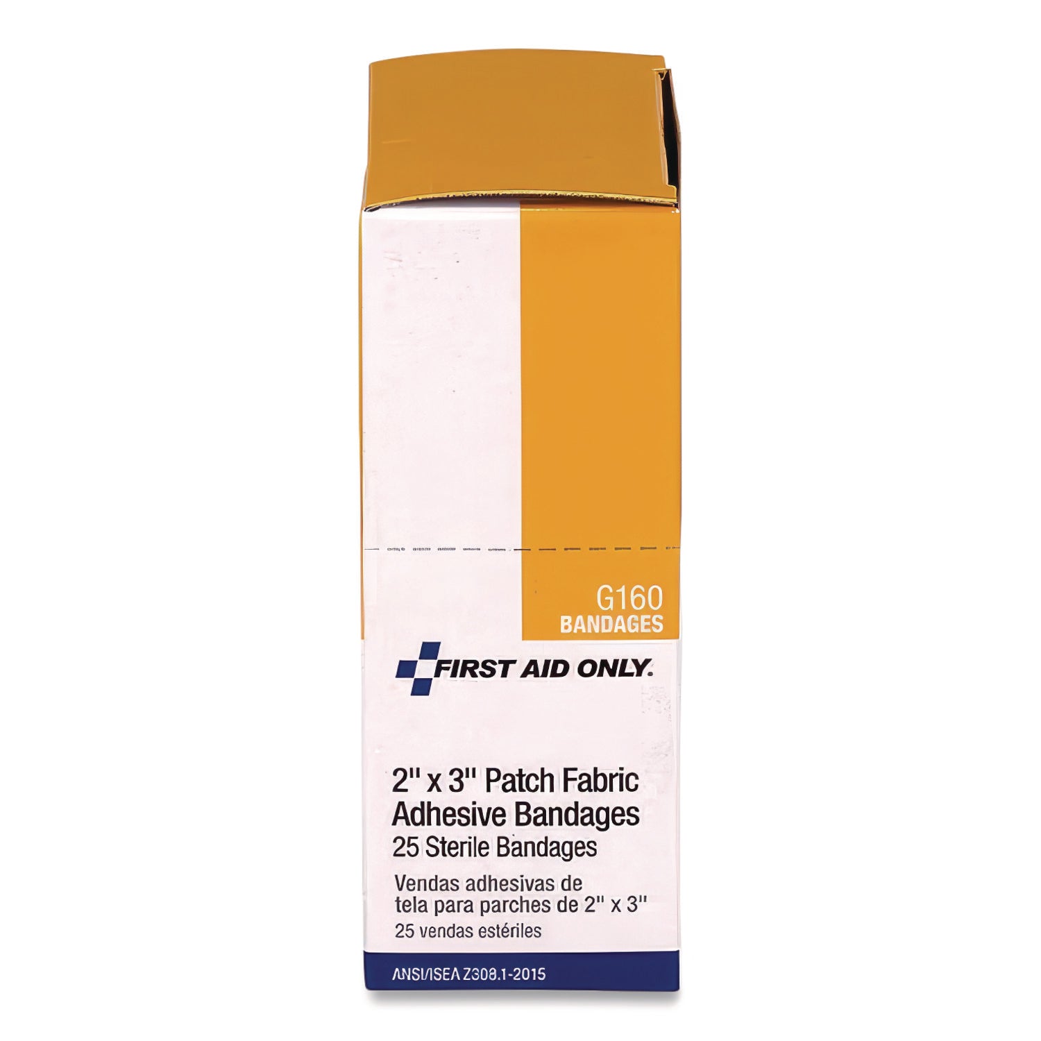Heavy Woven Adhesive Bandages, Strip, 2 x 3, 25/Box