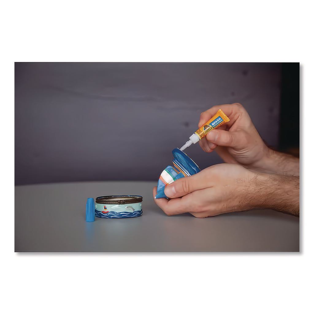 Super Glue, Two 0.11 oz Tubes, Dries Clear