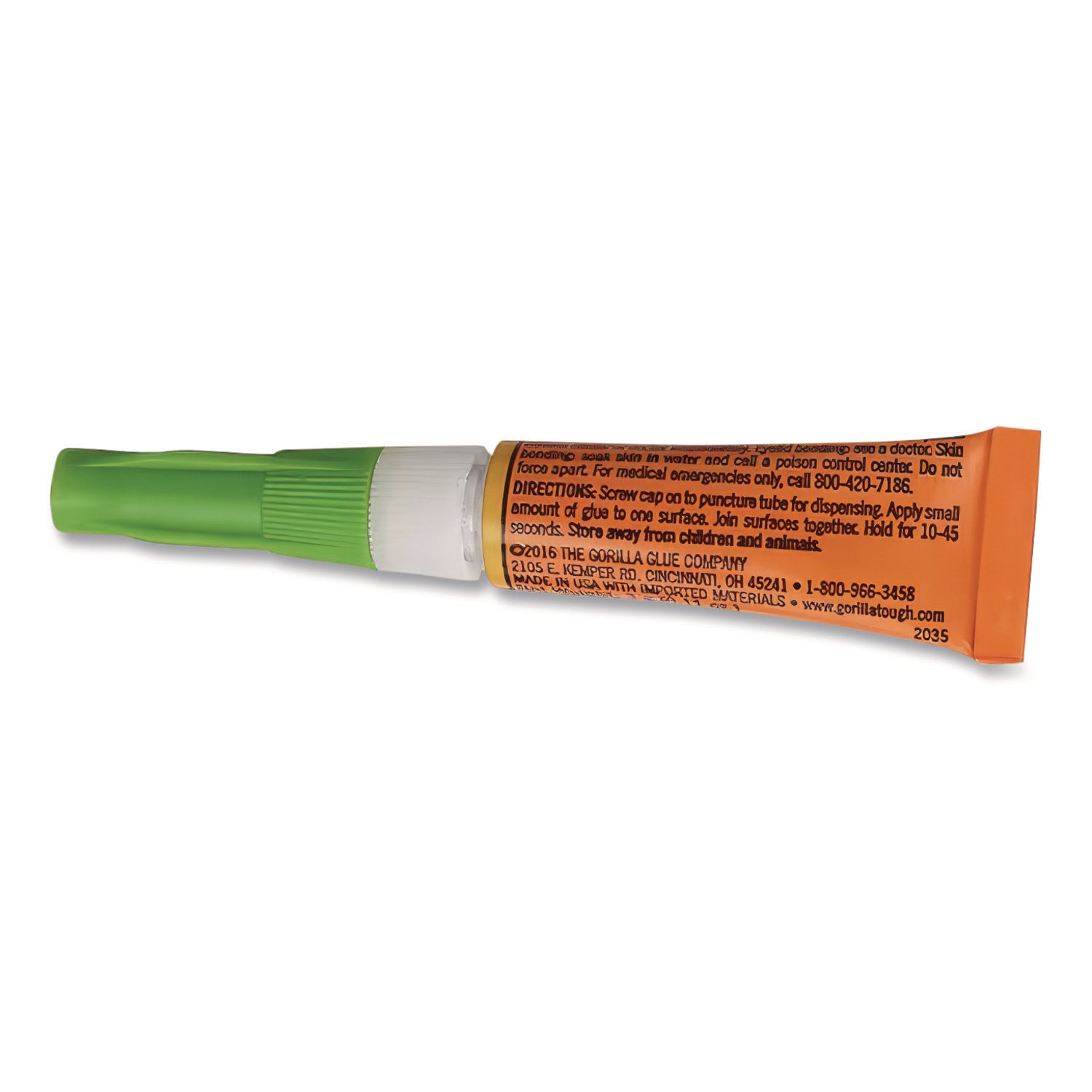 Super Glue Gel, Two 0.11 oz Tubes, Dries Clear
