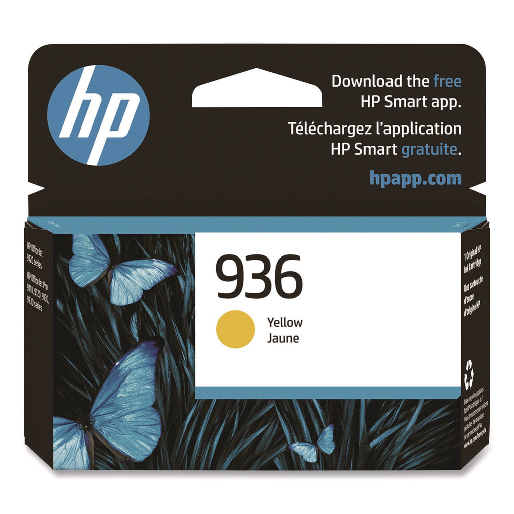 HP 936 Original Inkjet Ink Cartridge - Yellow Pack