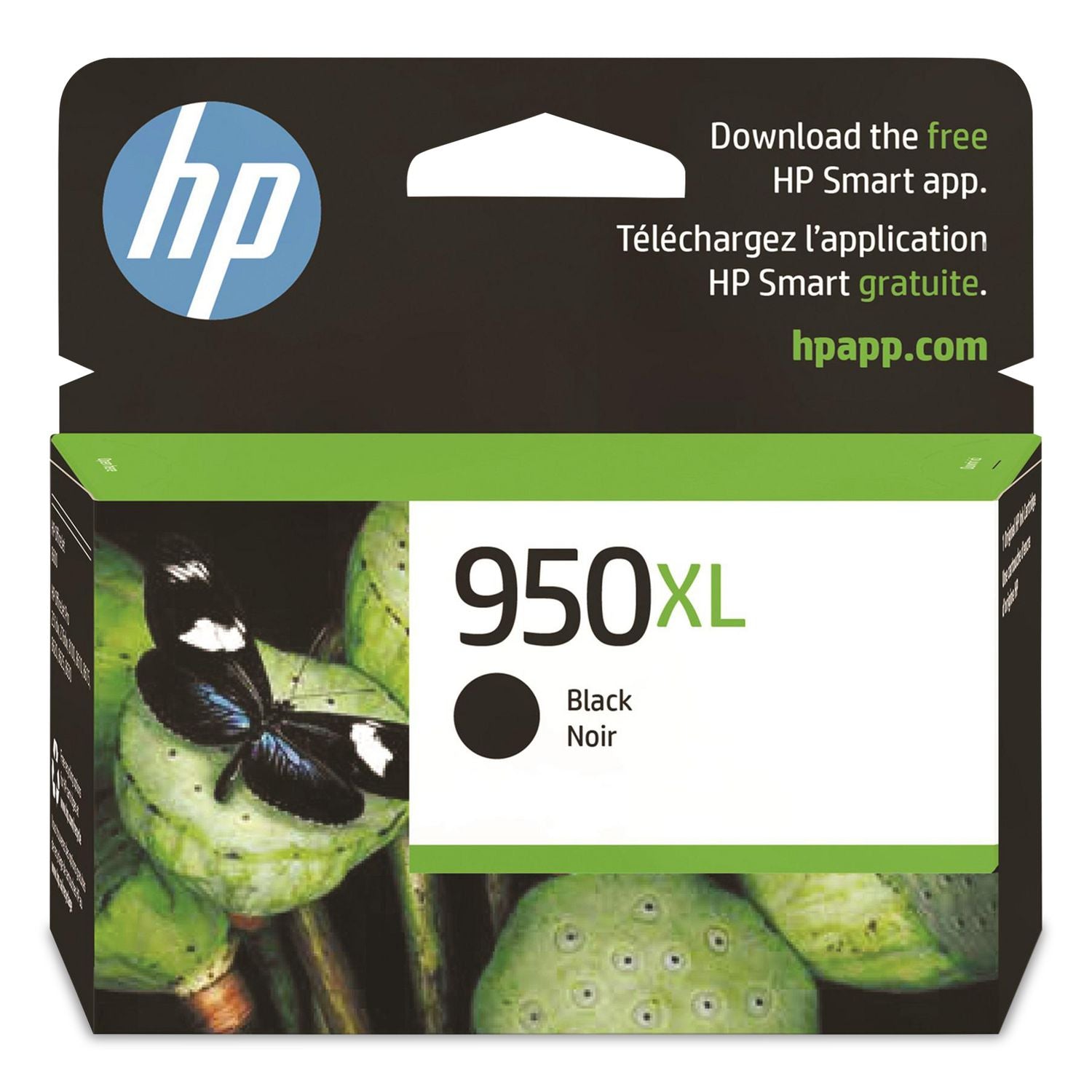 HP 950XL, (CN045AN) High-Yield Black Original Ink Cartridge