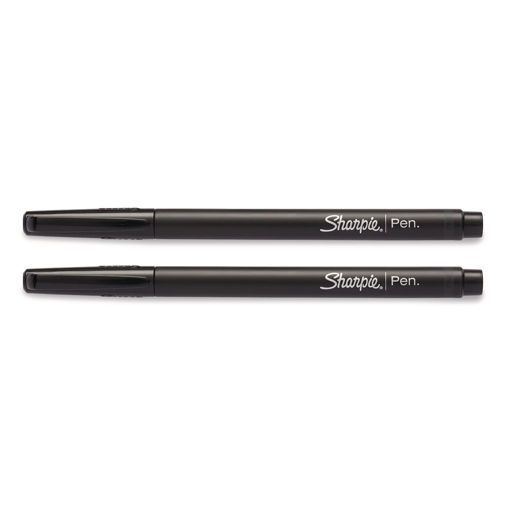 Sharpie Fine Point Pen - Fine Pen Point - Black - 2/Pack