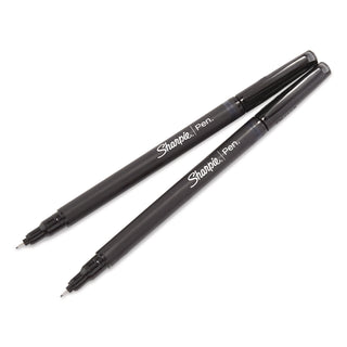 Sharpie Fine Point Pen - Fine Pen Point - Black - 2/Pack