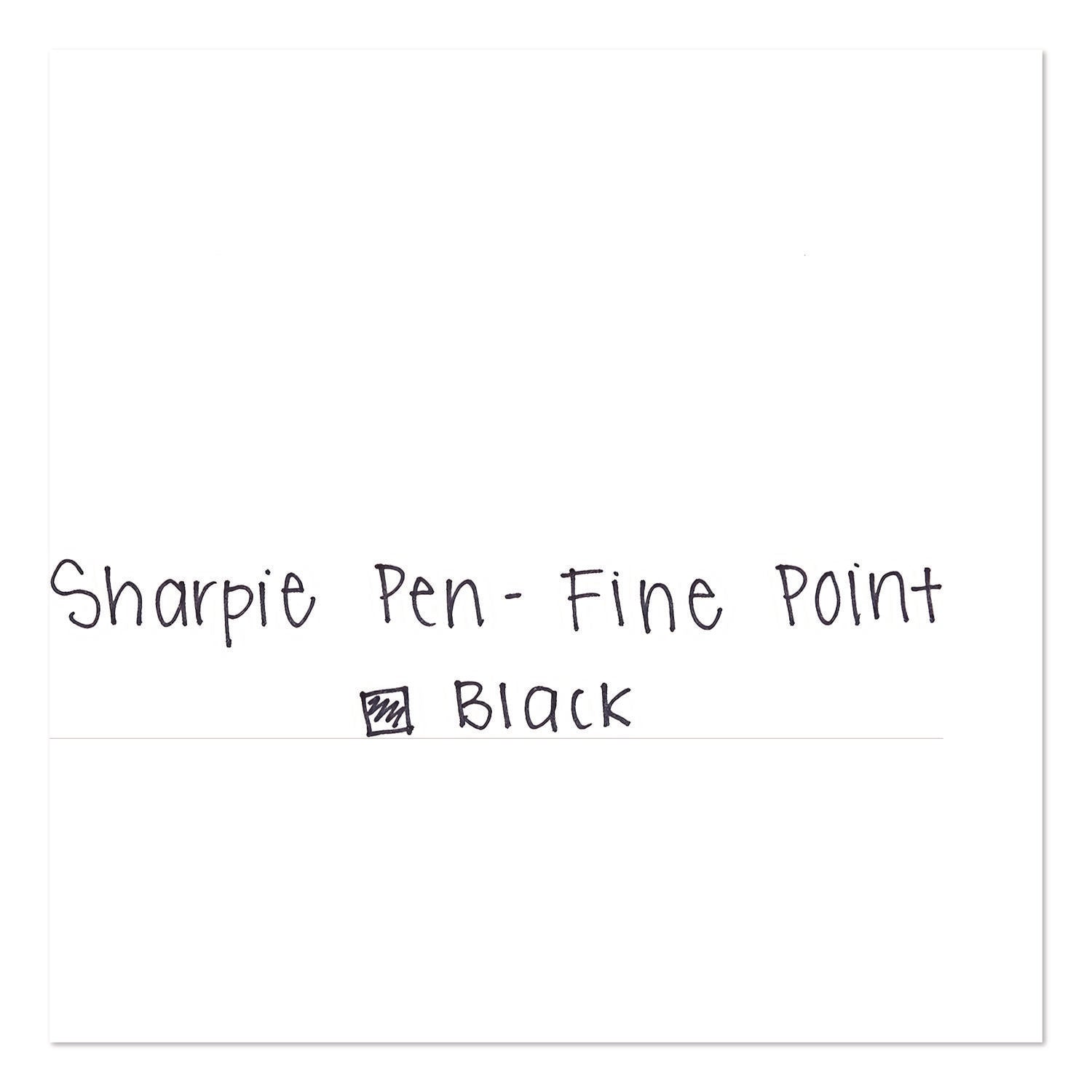 Sharpie Fine Point Pen - Fine Pen Point - Black - 2/Pack
