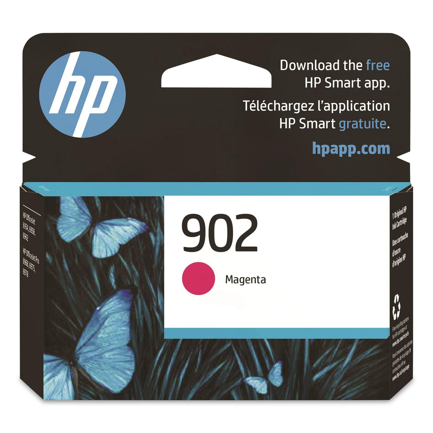 HP 902, (T6L90AN) Magenta Original Ink Cartridge