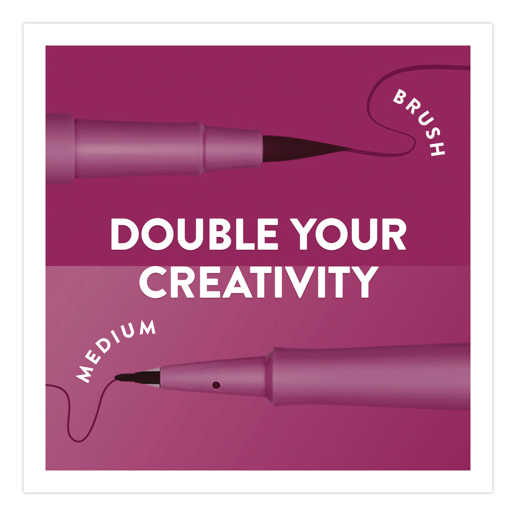 Paper Mate Flair Duo Pens - Medium Pen Point - 0.7 mm Pen Point Size - Assorted - 8 / Pack