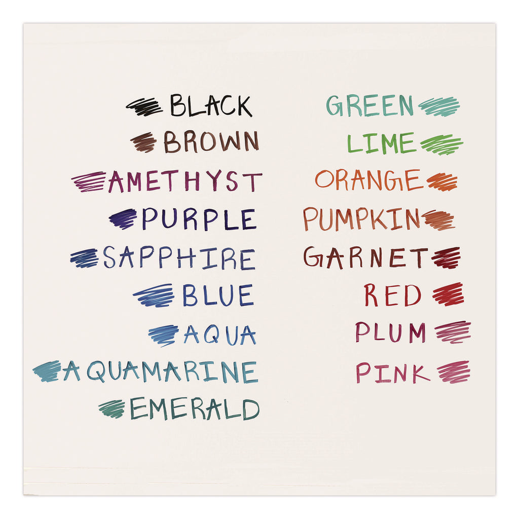 Paper Mate Flair Duo Pens - Medium Pen Point - 0.7 mm Pen Point Size - Assorted - 8 / Pack
