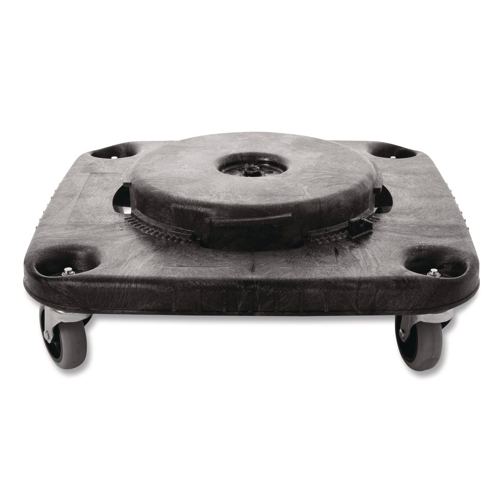 Brute Container Square Dolly, 300 lb Capacity, 17.25 x 6.25, Black