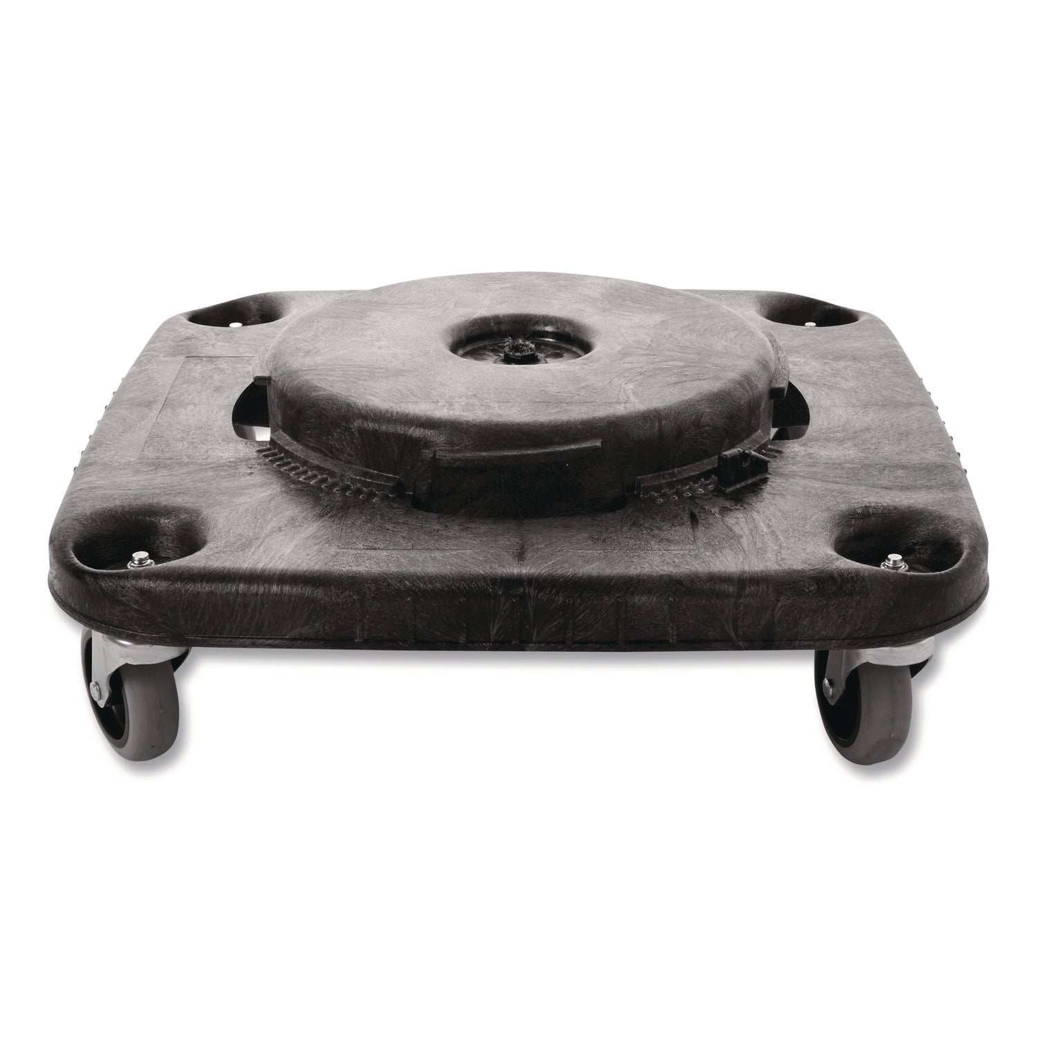 Brute Container Square Dolly, 300 lb Capacity, 17.25 x 6.25, Black
