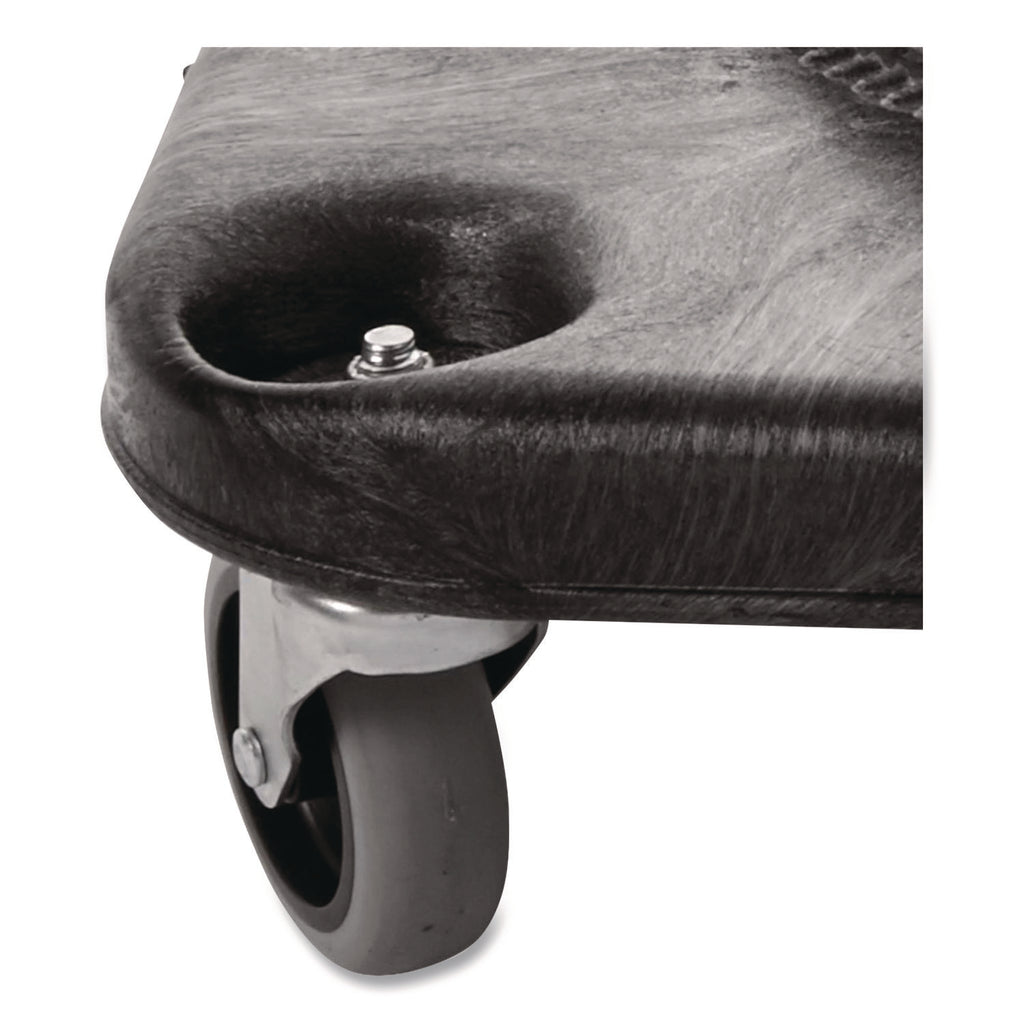 Brute Container Square Dolly, 300 lb Capacity, 17.25 x 6.25, Black