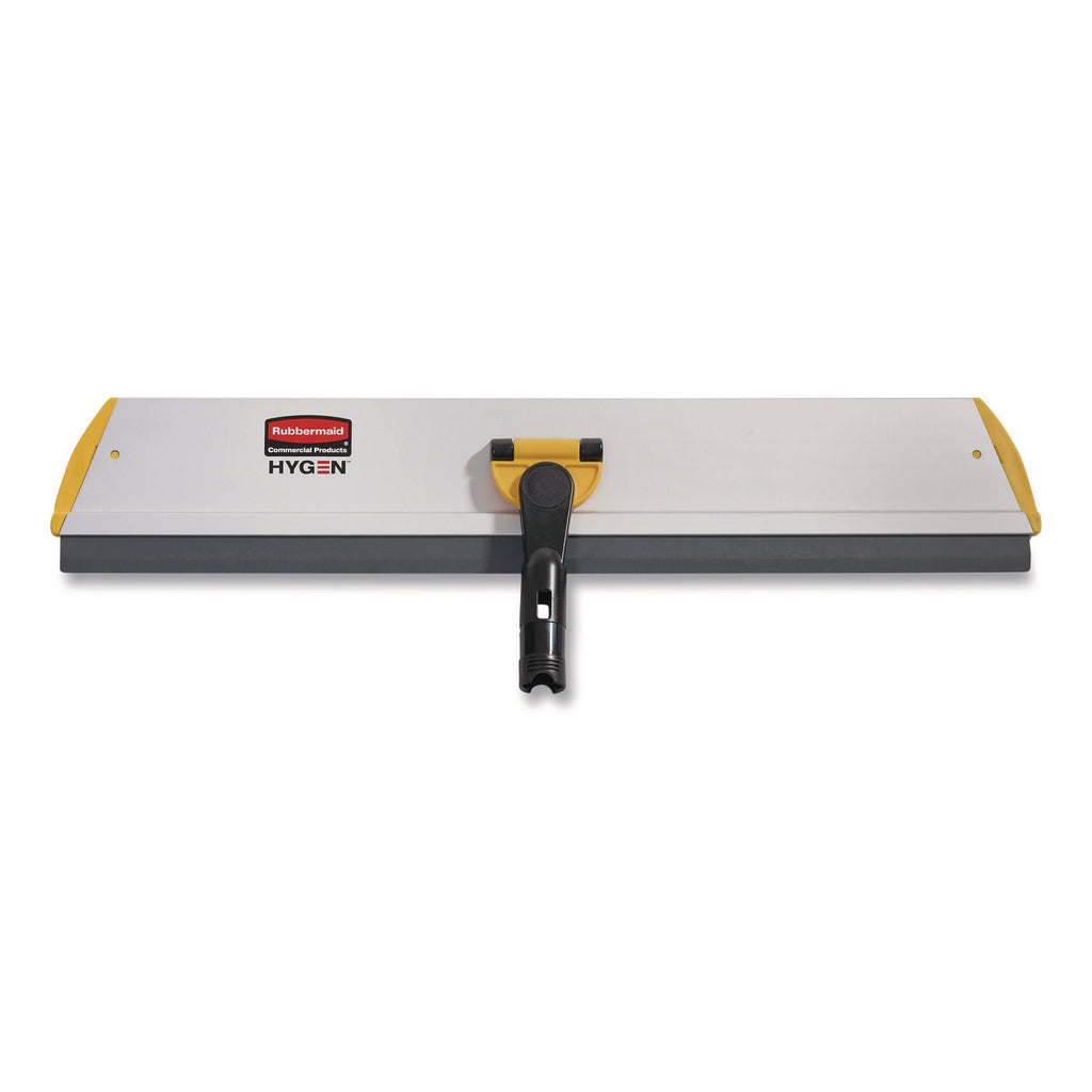 HYGEN Quick Connect S-S Frame, Squeegee, 24w x 4 1/2d, Aluminum, Yellow