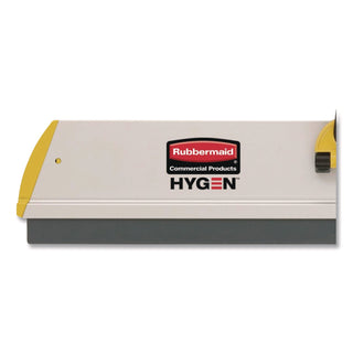 HYGEN Quick Connect S-S Frame, Squeegee, 24w x 4 1/2d, Aluminum, Yellow