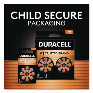 Hearing Aid Battery, #13, 8/Pack