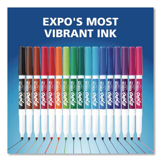 Low-Odor Dry-Erase Marker, Fine Bullet Tip, Red, Dozen