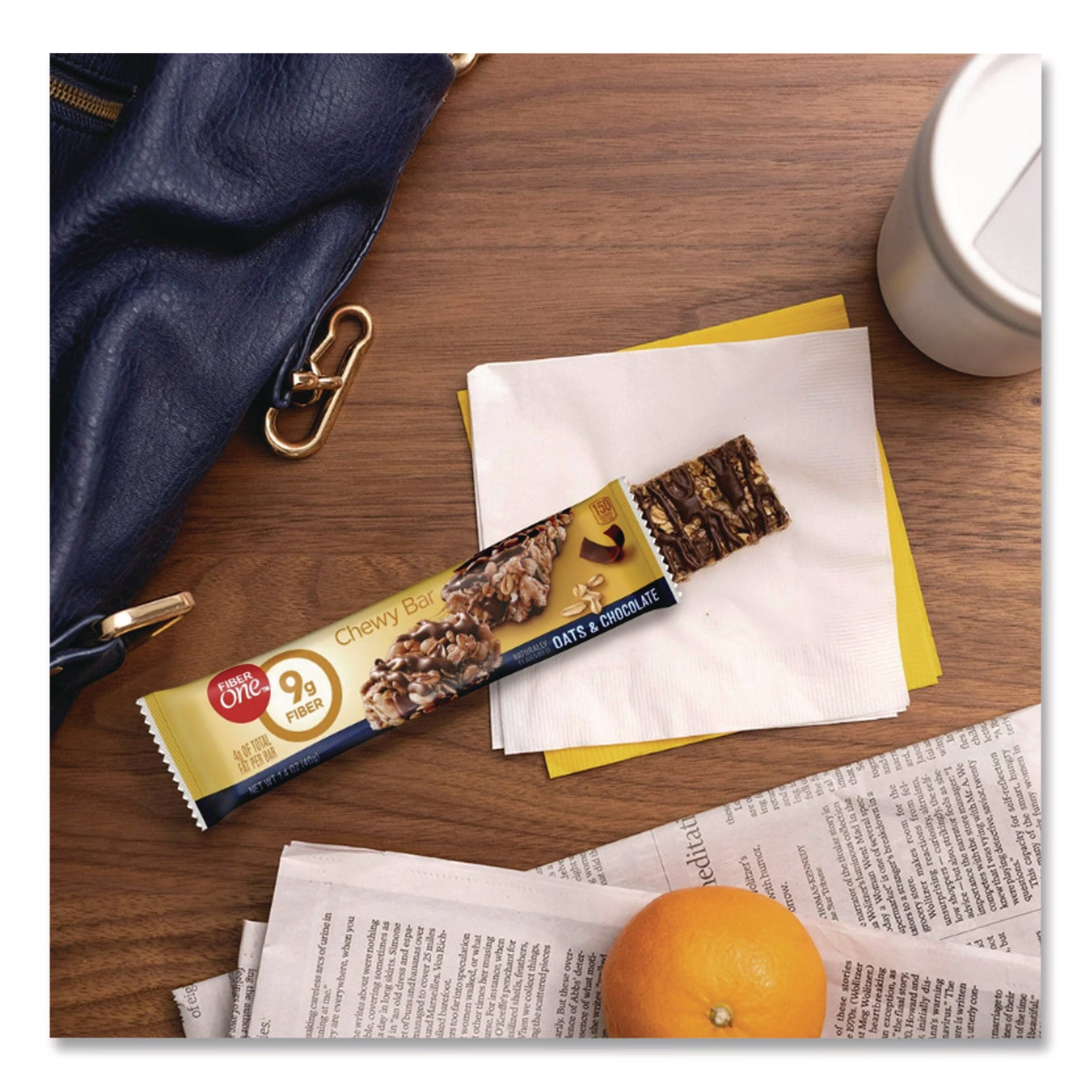 Chewy Bars, Oats and Chocolate, 1.4 oz, 16/Box