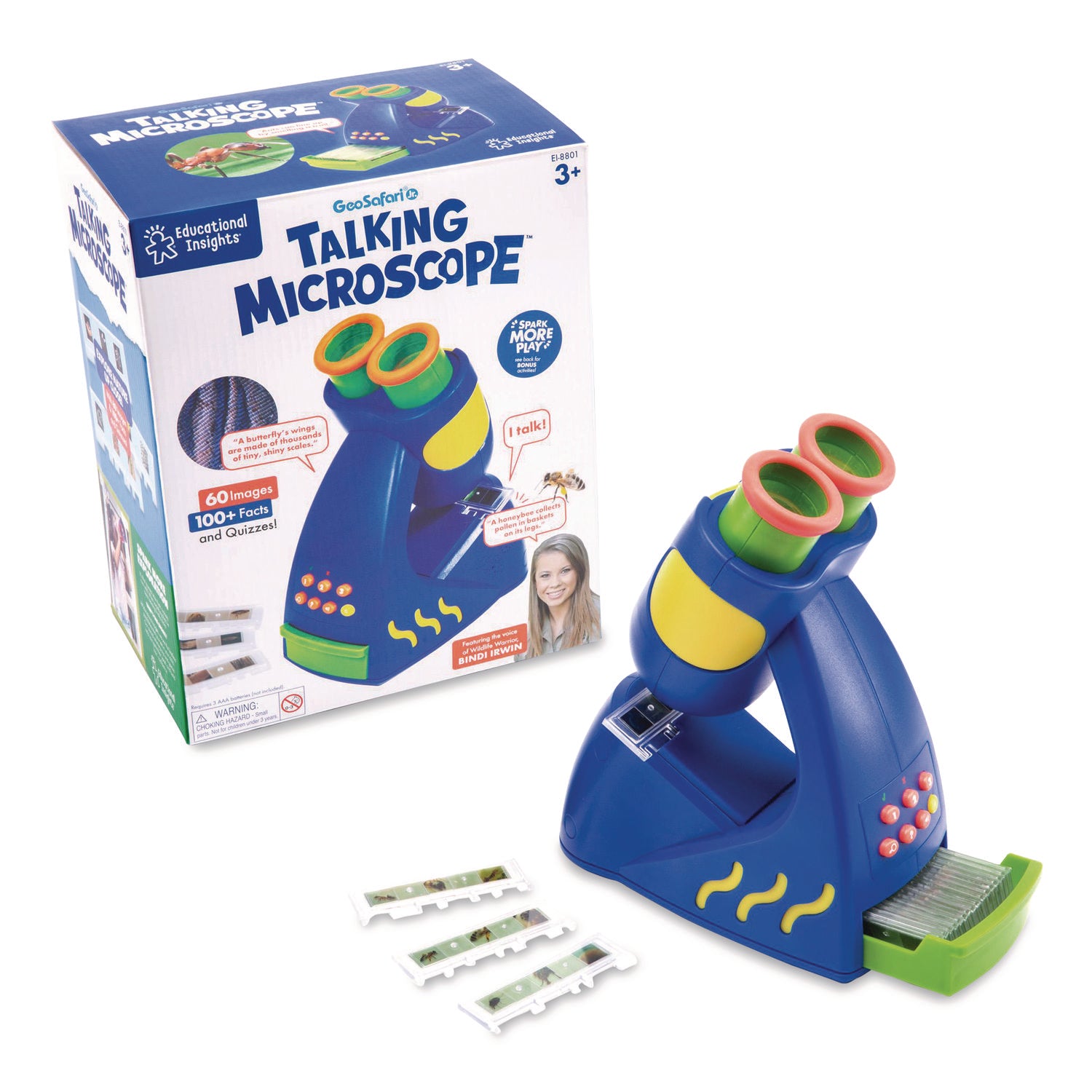 GeoSafari Jr. Talking Microscope Educational Toy - Theme/Subject: Learning - Skill Learning: Science, Animal, Plant, Audio Feedback, Listening - 3-7 Year - Multi