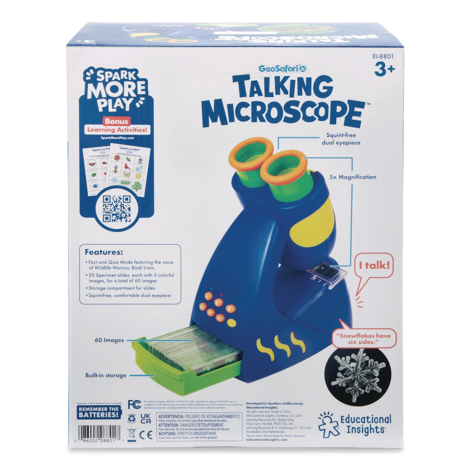 GeoSafari Jr. Talking Microscope Educational Toy - Theme/Subject: Learning - Skill Learning: Science, Animal, Plant, Audio Feedback, Listening - 3-7 Year - Multi