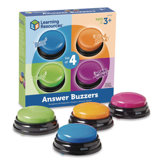 Learning Resources Answer Buzzers Set - Theme/Subject: Learning - Skill Learning: Game - 3+ - 4 / Pack