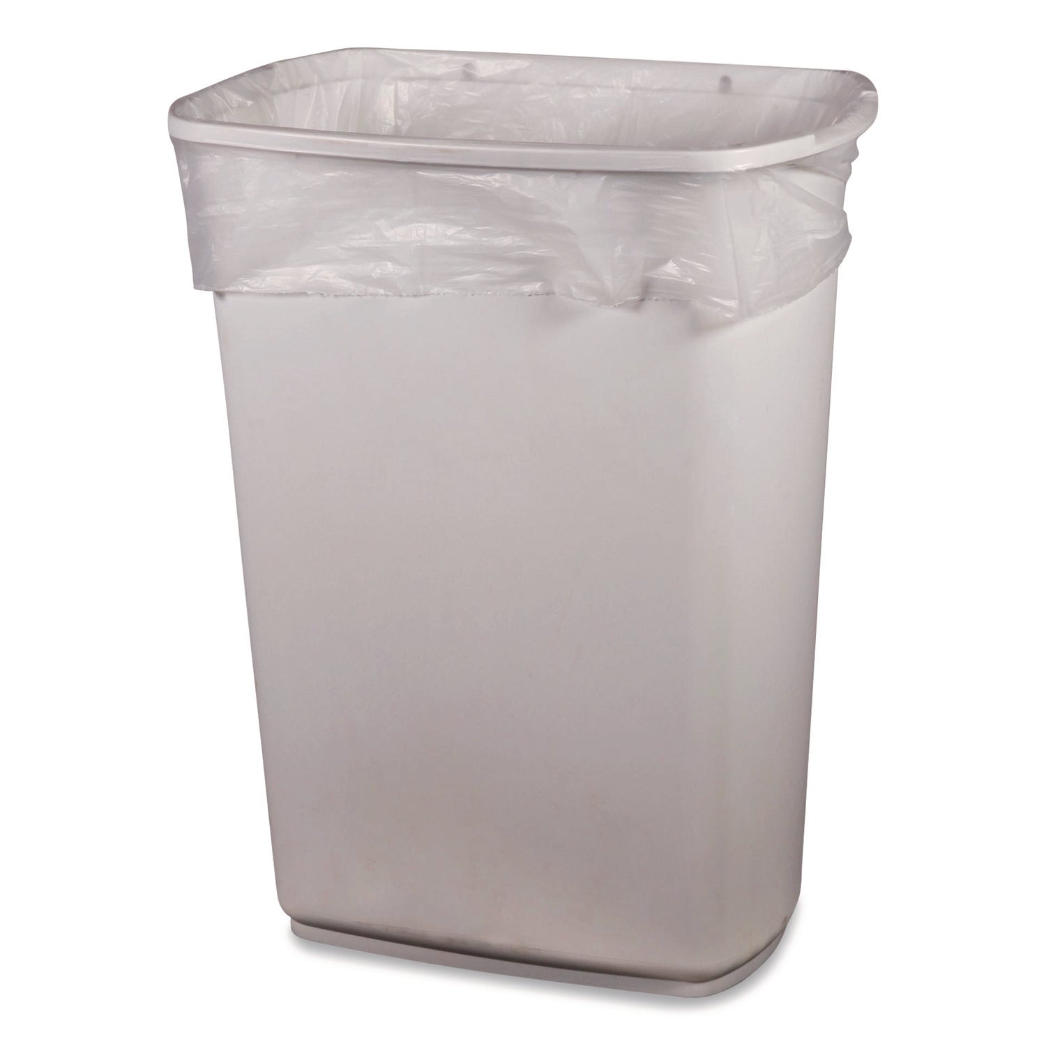 Heritage Bag Linear Low Density Can Liners - 30 gal Capacity - 30" Width x 36" Length - 1.10 mil (28 Micron) Thickness - Low Density - Clear - Linear Low-Density Polyethylene (LLDPE) - 250/Carton