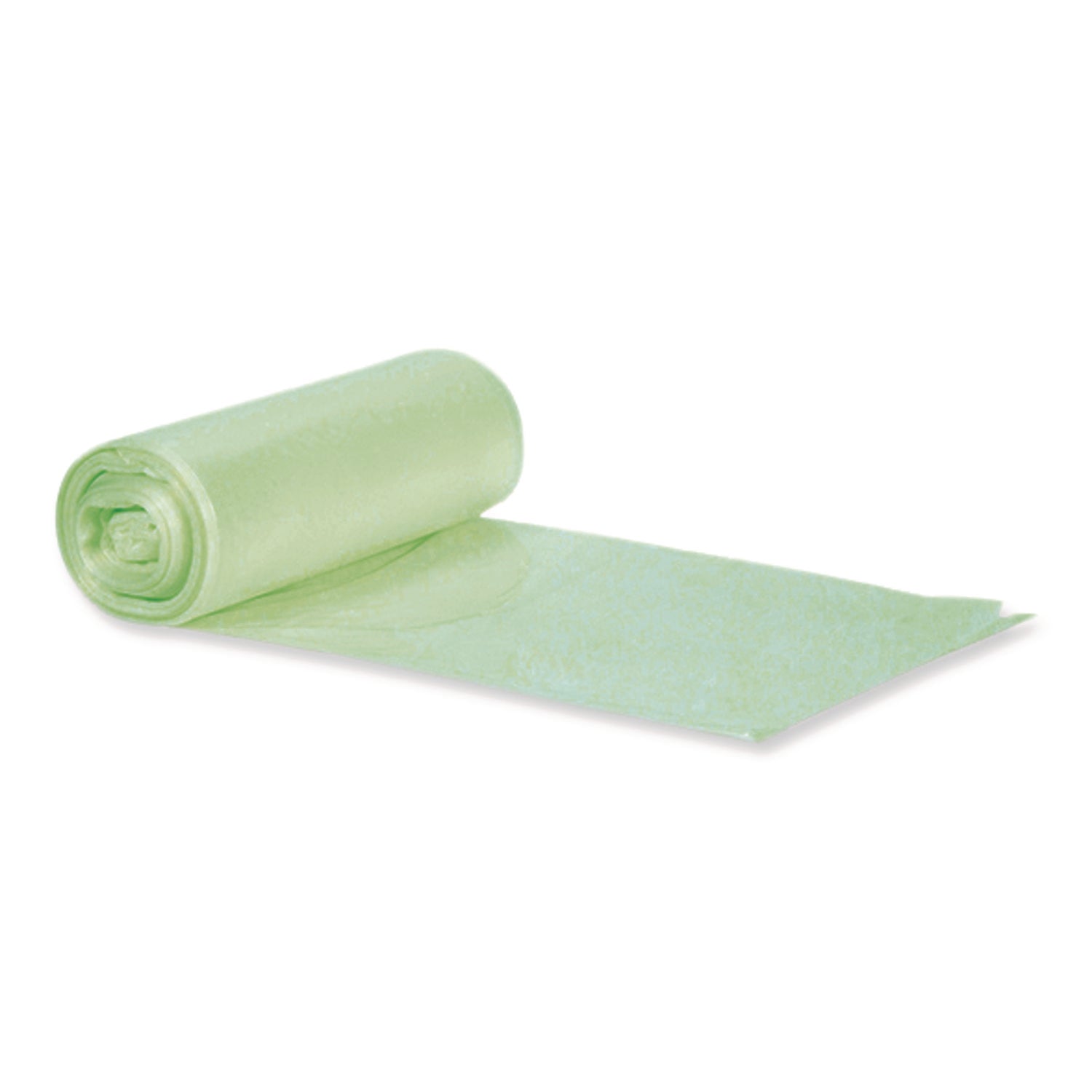Biotuf Compostable Can Liners, 23 to 30 gal, 1 mil, 28" x 45", Green, 25 Bags/Roll, 5 Rolls/Carton