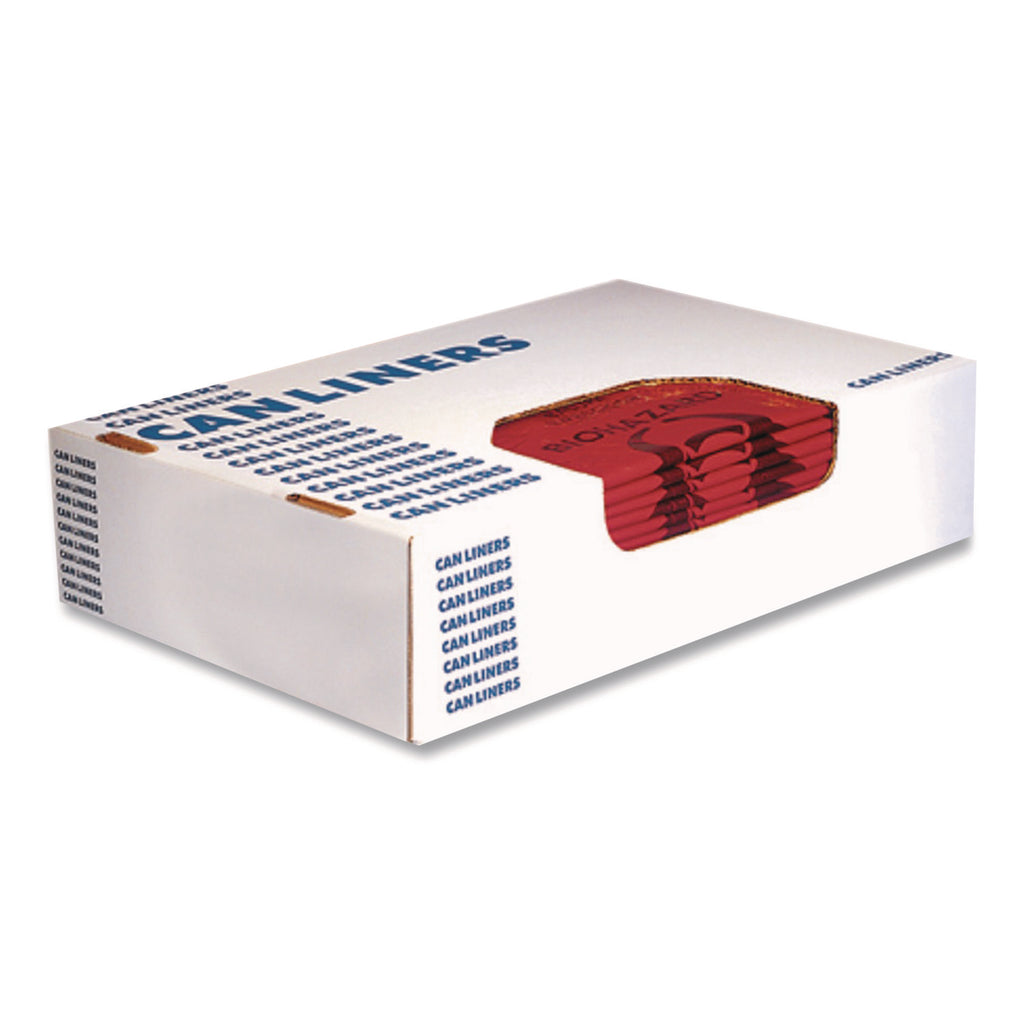 Heritage 1.3 mil Red Biohazard Can Liners - 46" Width x 40" Length - 1.30 mil (33 Micron) Thickness - Low Density - Red - Linear Low-Density Polyethylene (LLDPE) - 200/Carton - Can