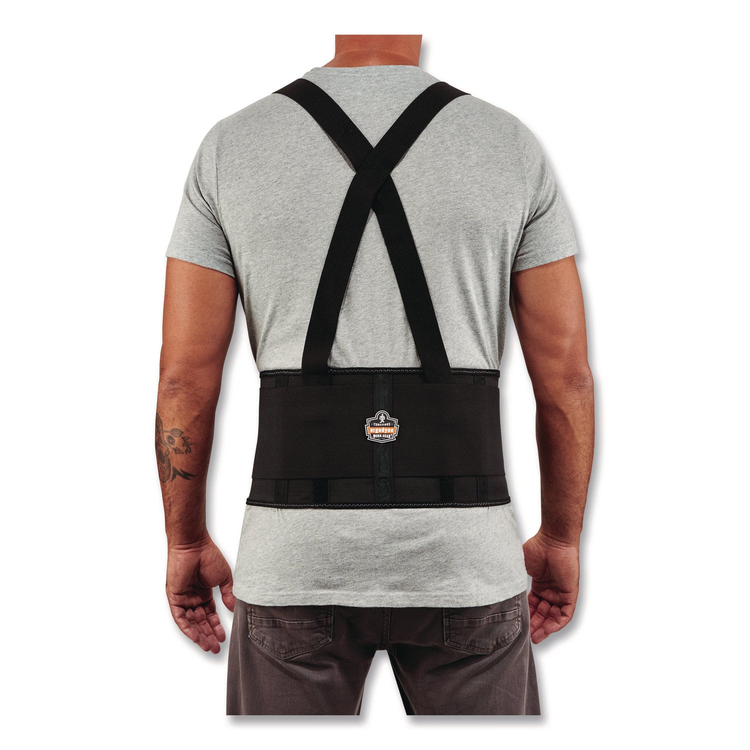ProFlex 1650 Economy Elastic Back Support Brace, Large, 34" to 38" Waist, Black, Ships in 1-3 Business Days