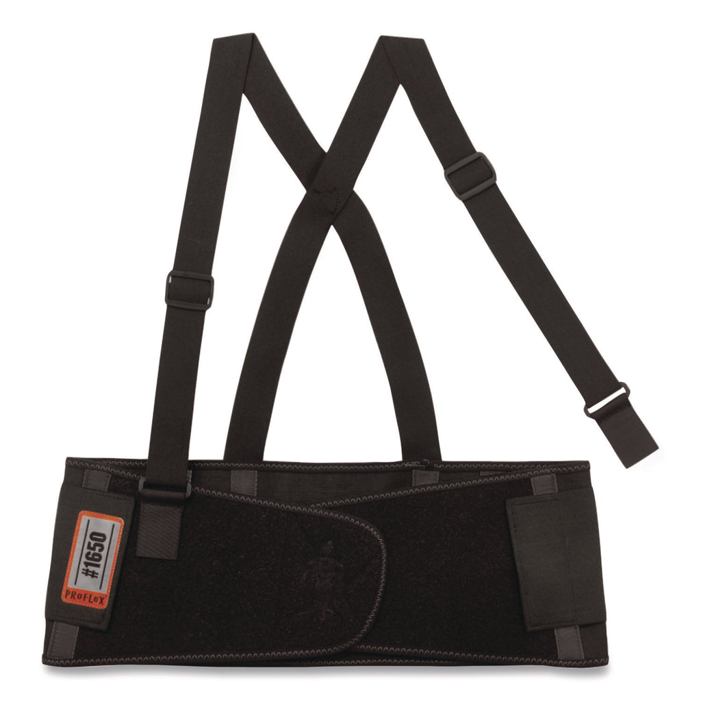 ProFlex 1650 Economy Elastic Back Support Brace, X-Large, 38" to 42" Waist, Black, Ships in 1-3 Business Days