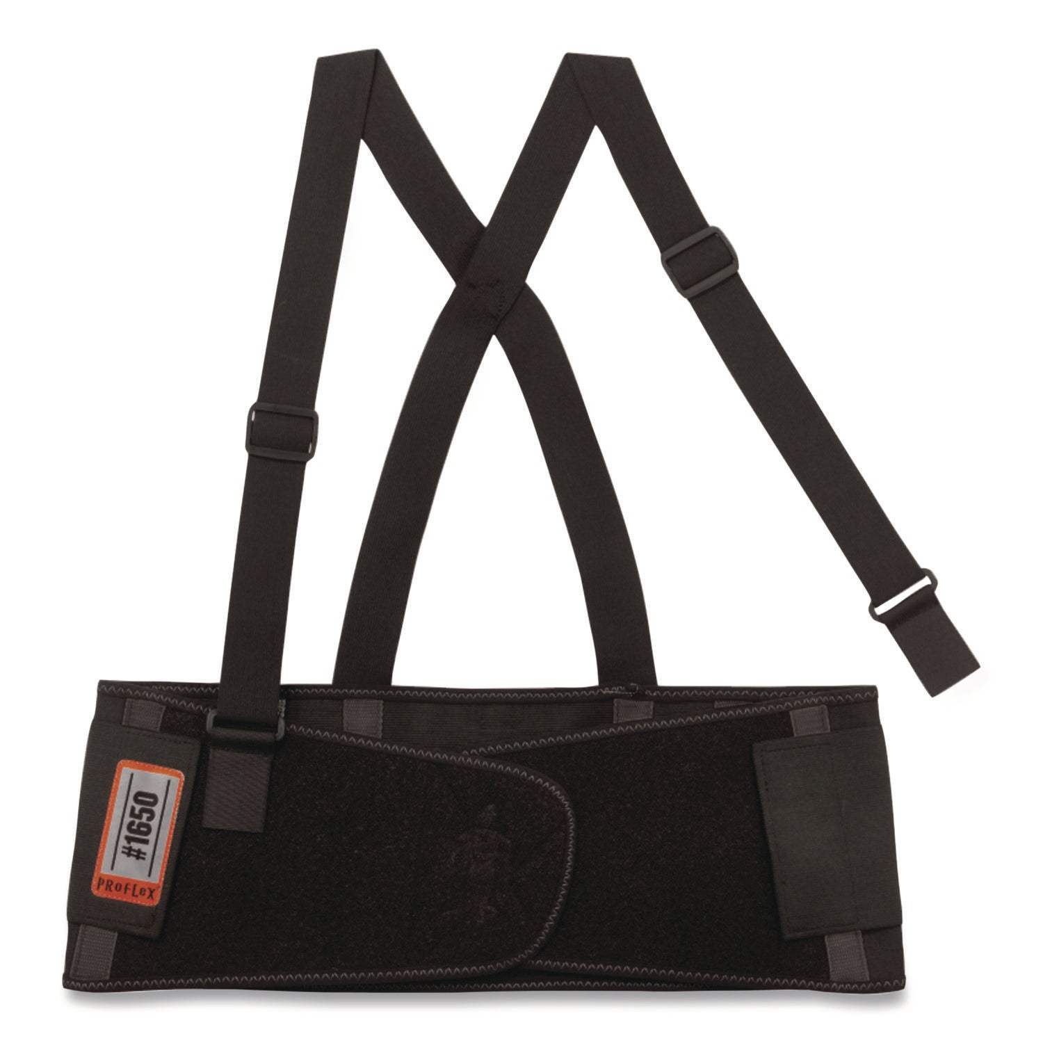 ProFlex 1650 Economy Elastic Back Support Brace, X-Large, 38" to 42" Waist, Black, Ships in 1-3 Business Days