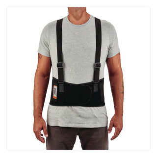 ProFlex 1650 Economy Elastic Back Support Brace, 2X-Large, 42" to 46" Waist, Black, Ships in 1-3 Business Days