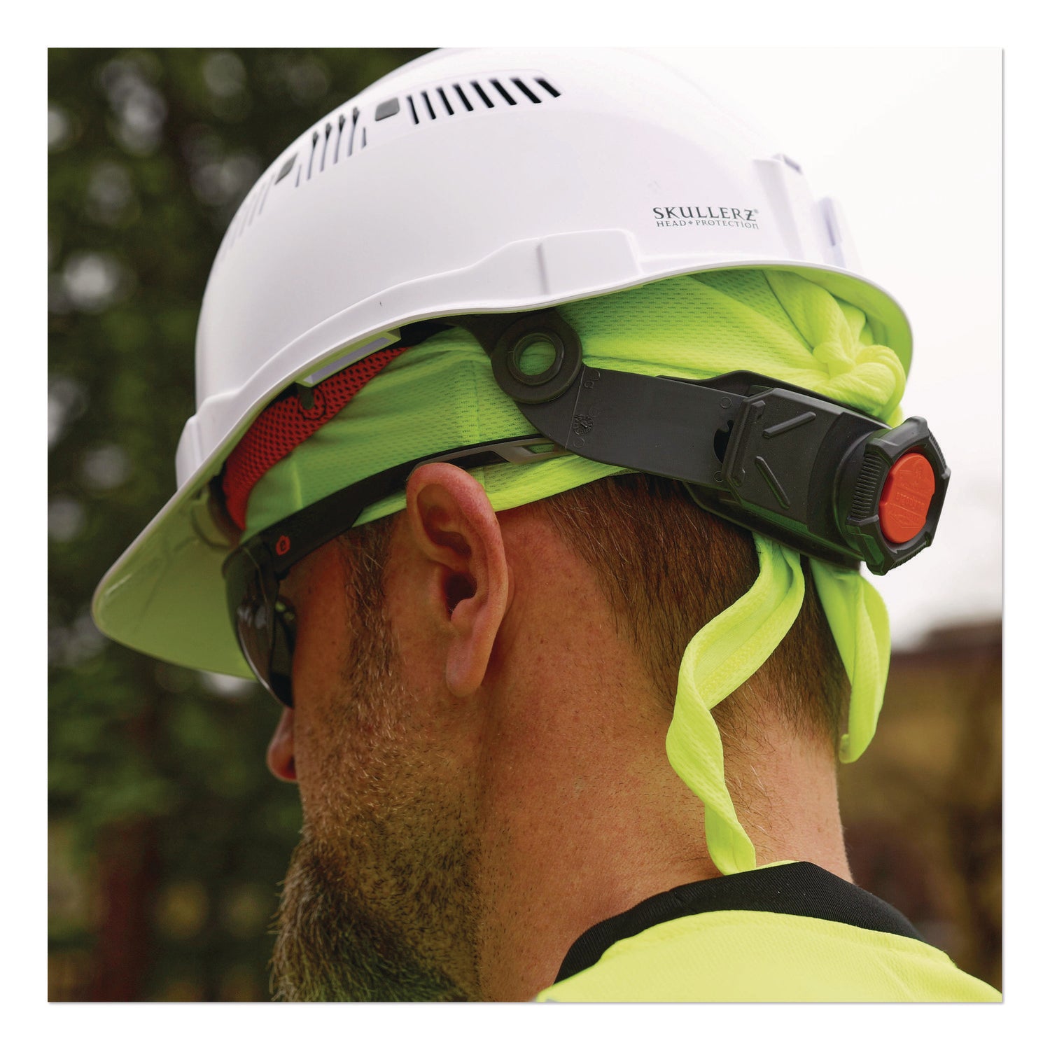 Chill-Its 6615 High-Perform Bandana Doo Rag with Terry Cloth Sweatband, One Size Fits Most, Lime, Ships in 1-3 Business Days