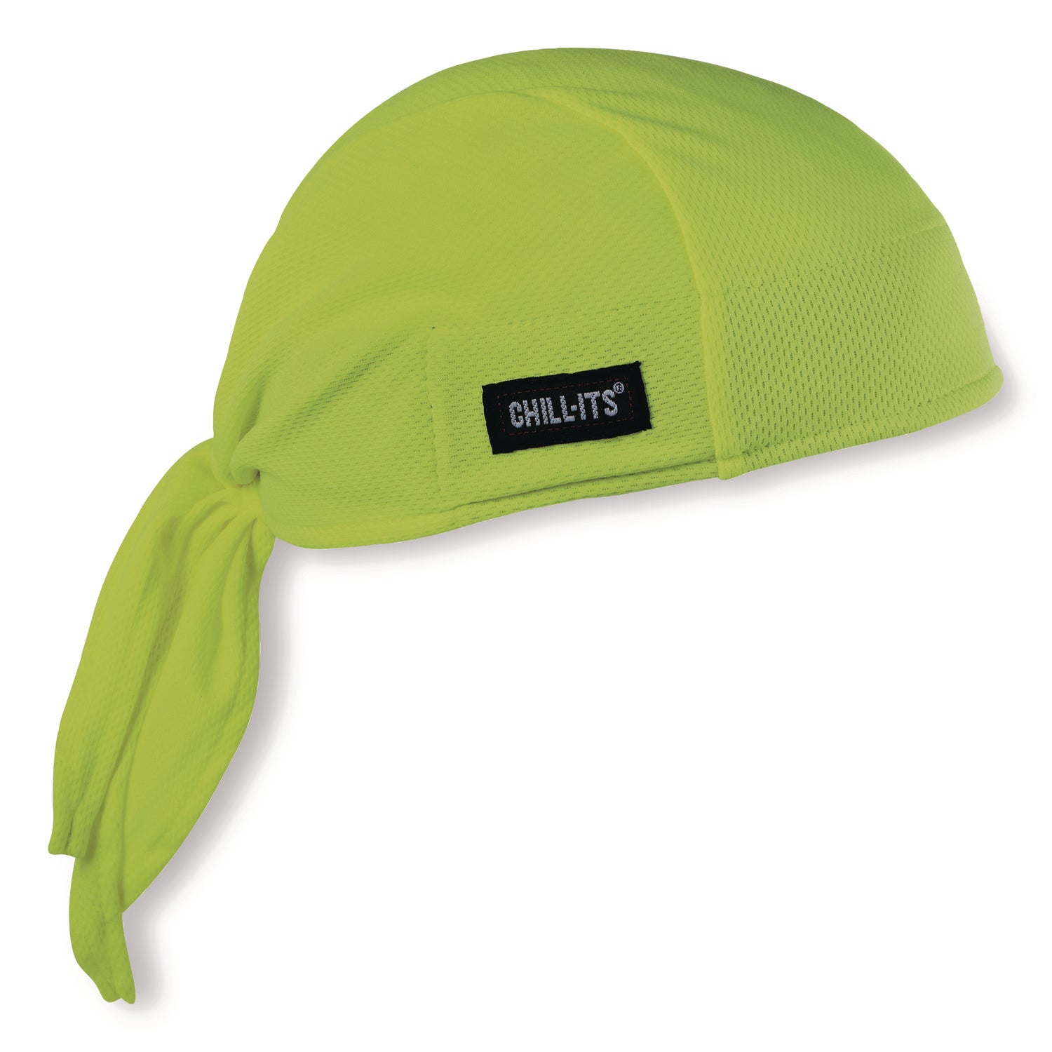 Chill-Its 6615 High-Perform Bandana Doo Rag with Terry Cloth Sweatband, One Size Fits Most, Lime, Ships in 1-3 Business Days