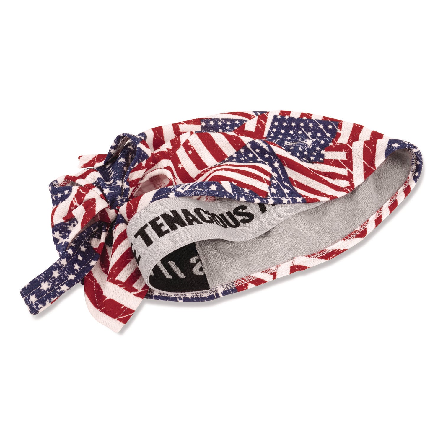 Chill-Its 6615 High-Perform Bandana Doo Rag w/Terry Cloth Sweatband, One Size, Stars and Stripes, Ships in 1-3 Business Days