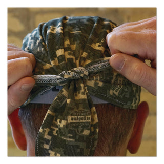 Chill-Its 6615 High-Perform Bandana Doo Rag with Terry Cloth Sweatband, One Size Fits Most, Camo, Ships in 1-3 Business Days