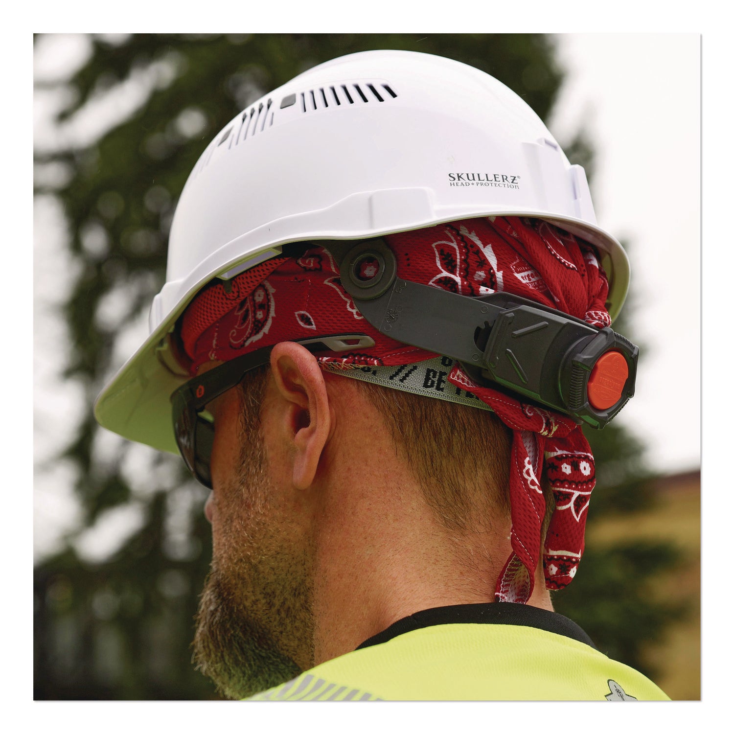Chill-Its 6615 High-Performance Bandana Doo Rag w/Terry Cloth Sweatband, One Size, Red Western, Ships in 1-3 Business Days