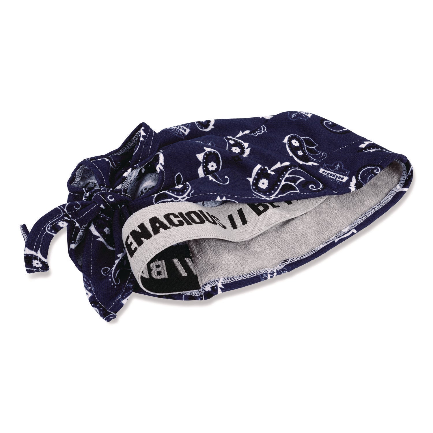 Chill-Its 6615 High-Performance Bandana Doo Rag w/Terry Cloth Sweatband, One Size, Navy Western, Ships in 1-3 Business Days