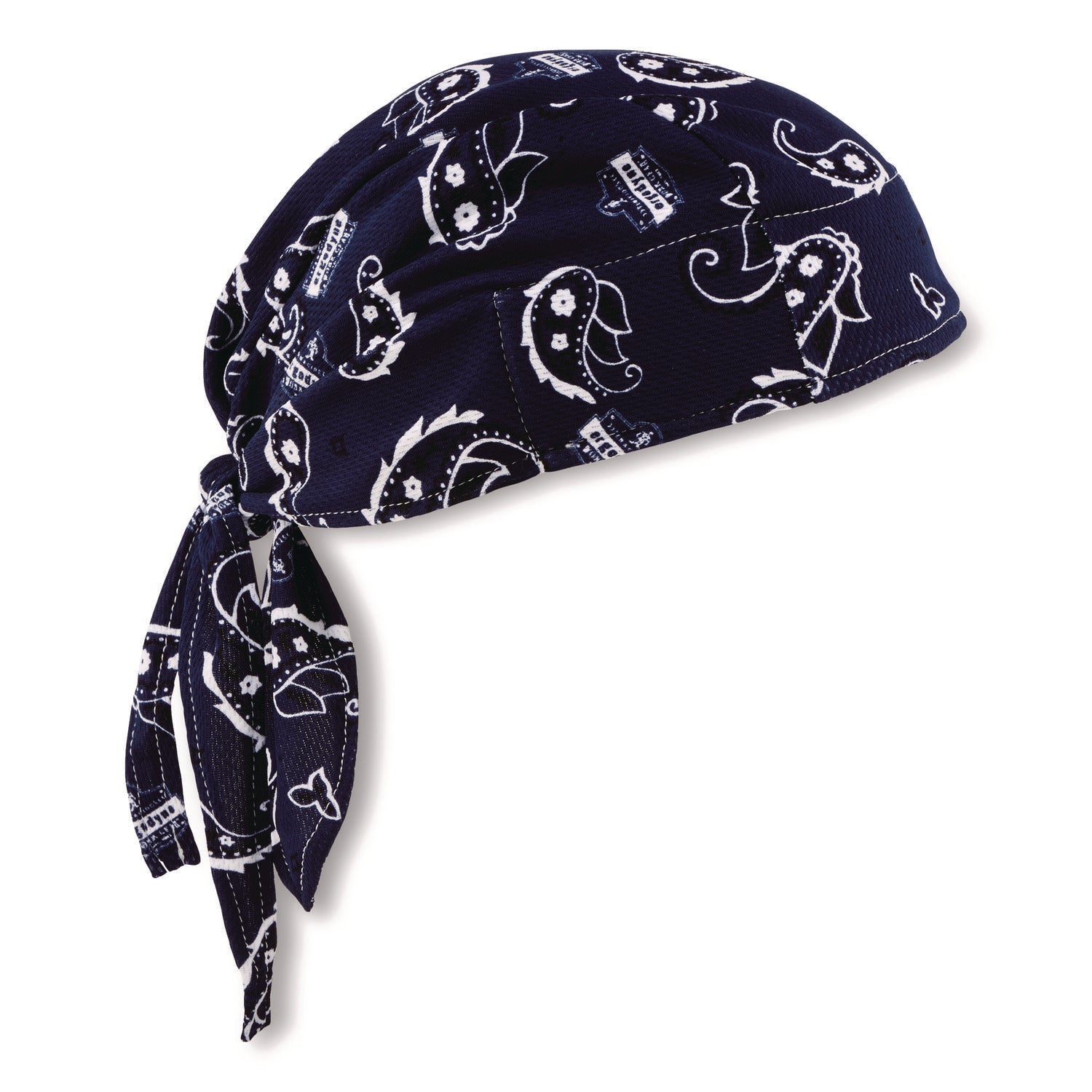 Chill-Its 6615 High-Performance Bandana Doo Rag w/Terry Cloth Sweatband, One Size, Navy Western, Ships in 1-3 Business Days