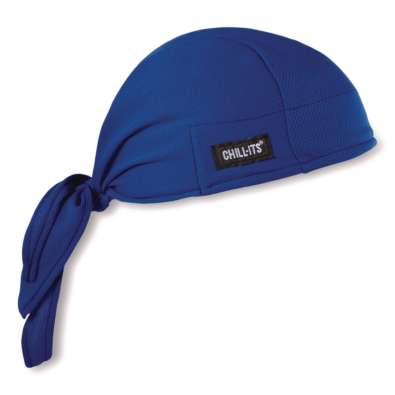 Chill-Its 6615 High-Perform Bandana Doo Rag with Terry Cloth Sweatband, One Size Fits Most, Blue, Ships in 1-3 Business Days