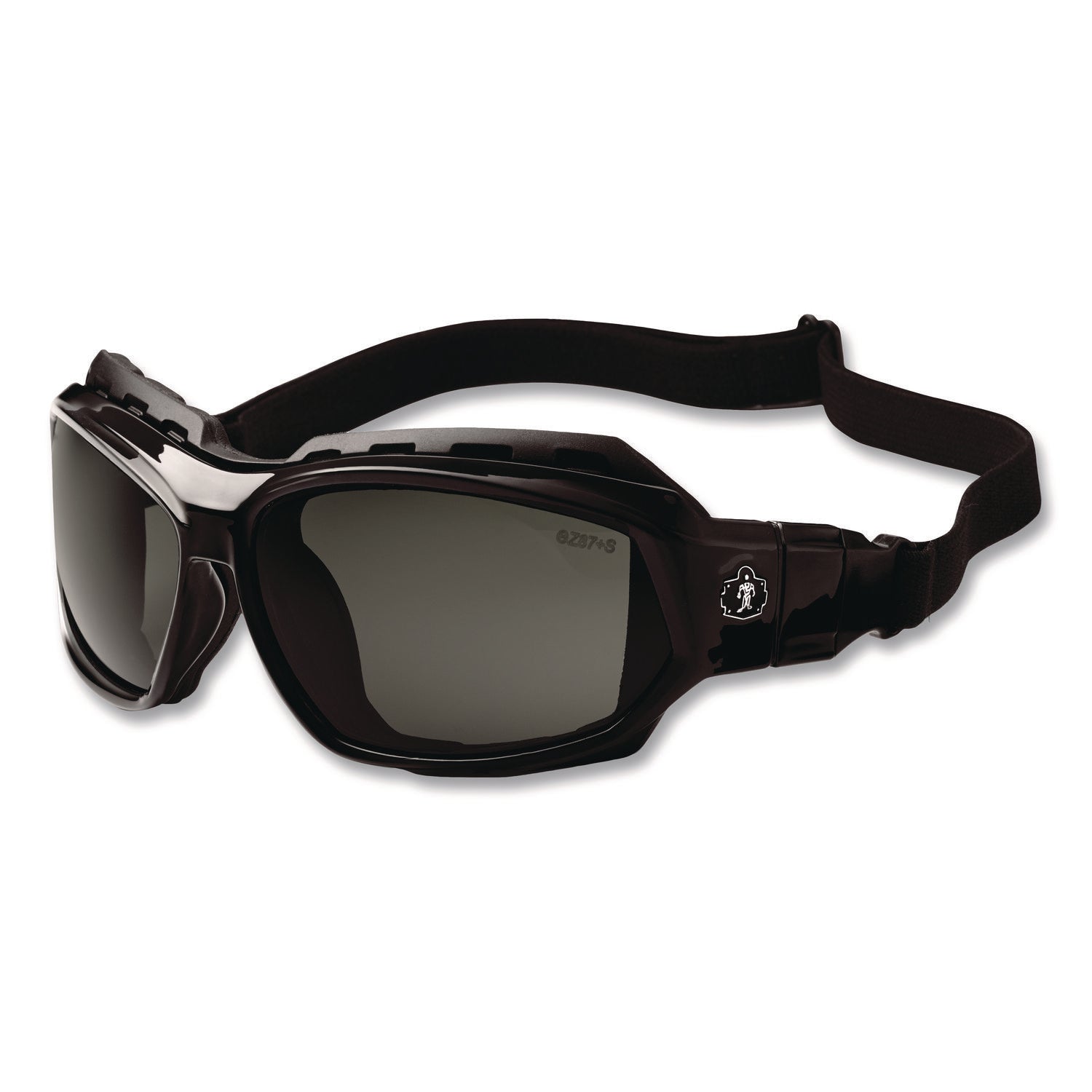 Skullerz Loki Safety Glasses/Goggles, Black Frame/Smoke Lens, Nylon/Polycarb