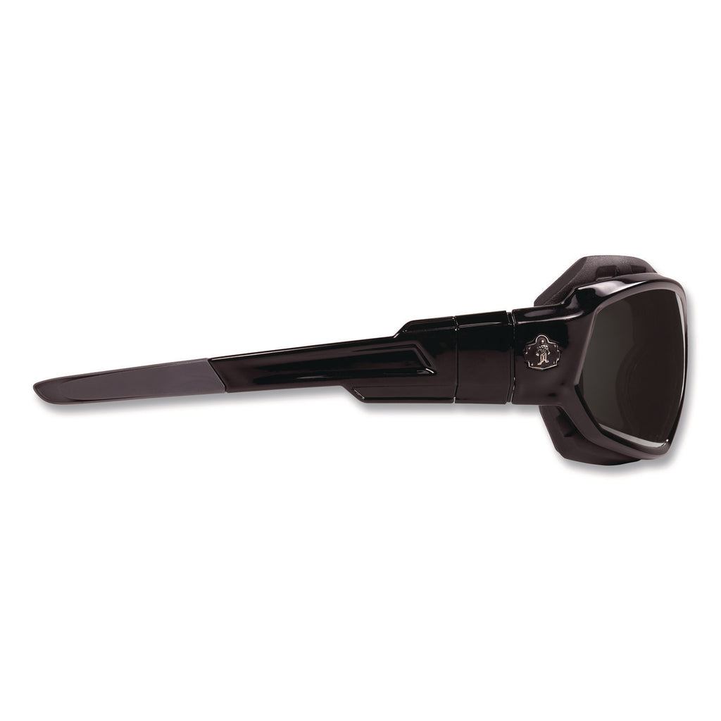 Skullerz Loki Safety Glasses/Goggles, Black Frame/Smoke Lens, Nylon/Polycarb