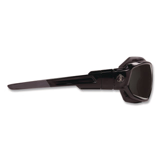 Skullerz Loki Safety Glasses/Goggles, Black Frame/Smoke Lens, Nylon/Polycarb