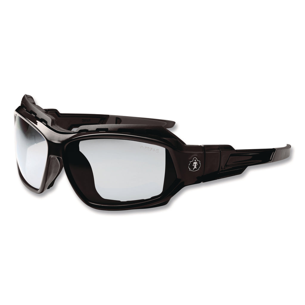 Skullerz Loki Safety Glasses/Goggles, Black Frame/In/Outdoor Lens, Nylon/Polycarb