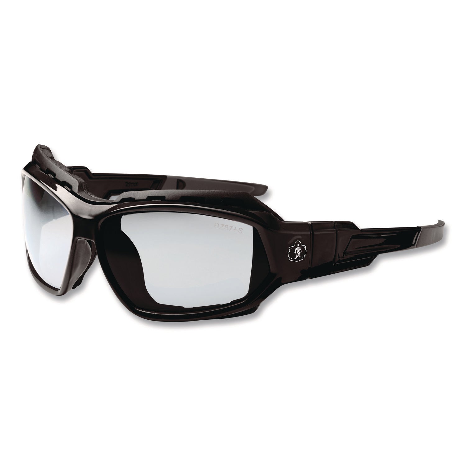 Skullerz Loki Safety Glasses/Goggles, Black Frame/In/Outdoor Lens, Nylon/Polycarb