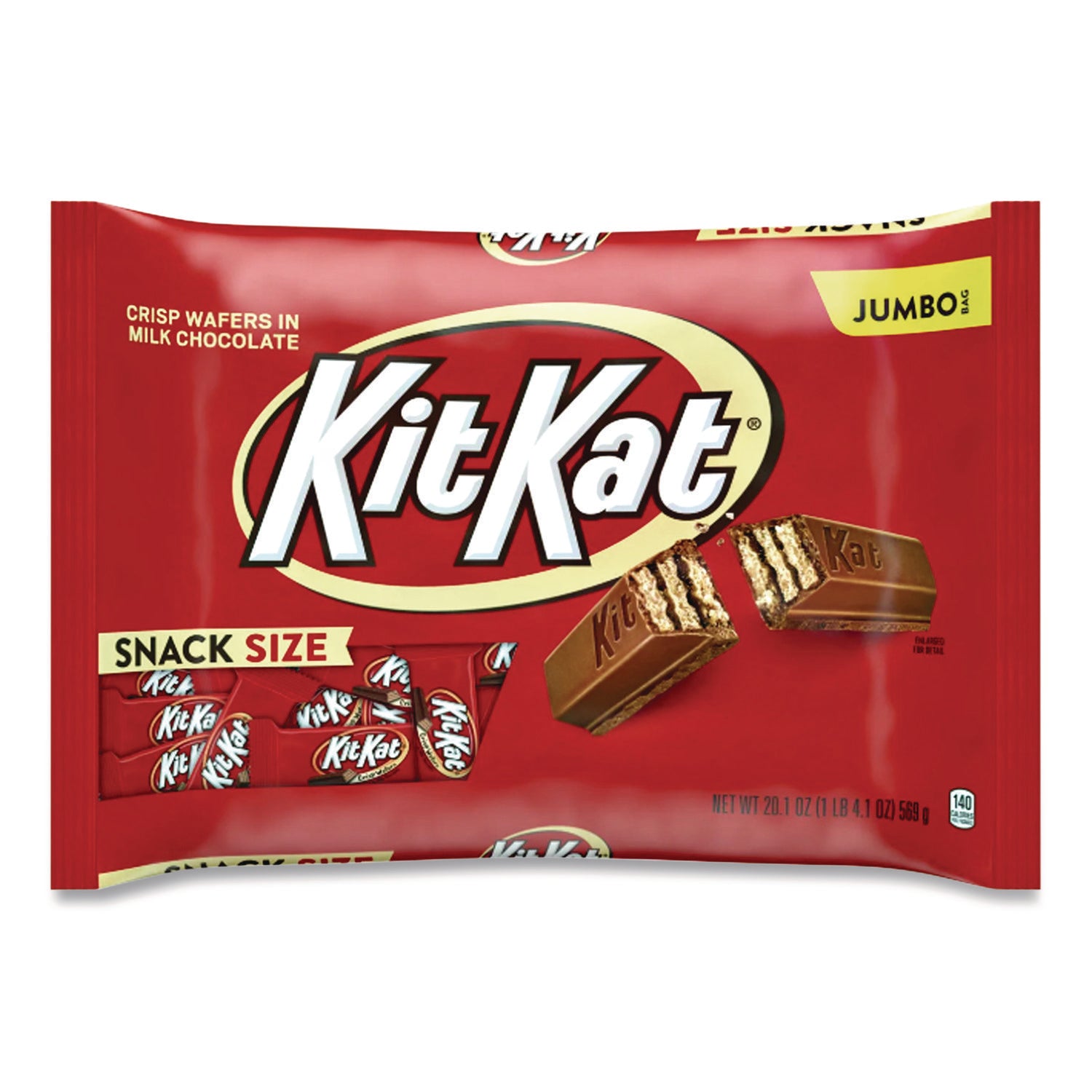Snack Size, Crisp Wafers in Milk Chocolate, 20.1 oz Bag, Ships in 1-3 Business Days