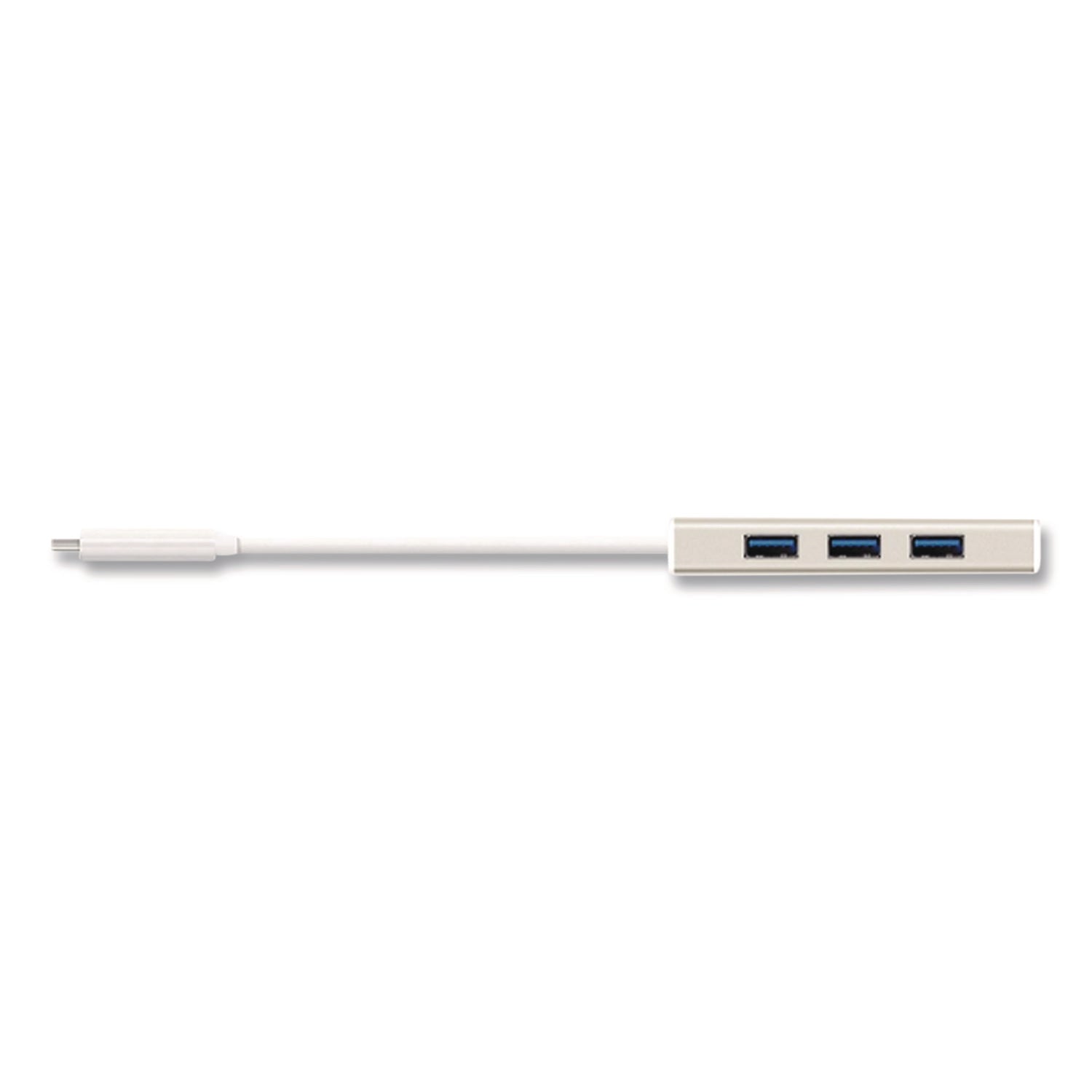 USB-C Hub with SD/Micro SD Card Reader, 3 Ports, Silver